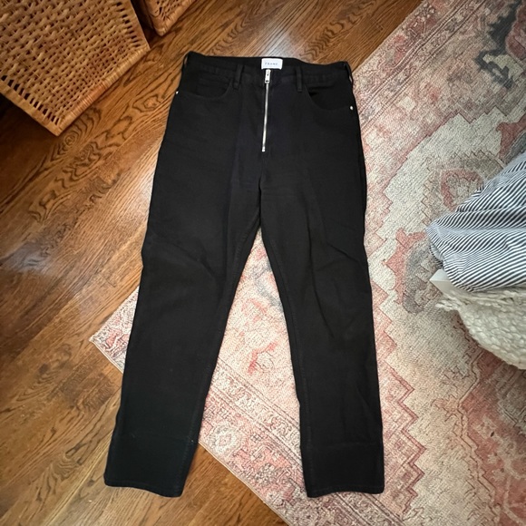 Frame Le High ‘N’ Tight Straight Zip Jean - Picture 3 of 6